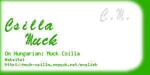 csilla muck business card